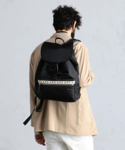 ▲A.P.C. / ロゴデザイン クリップ リュックサック