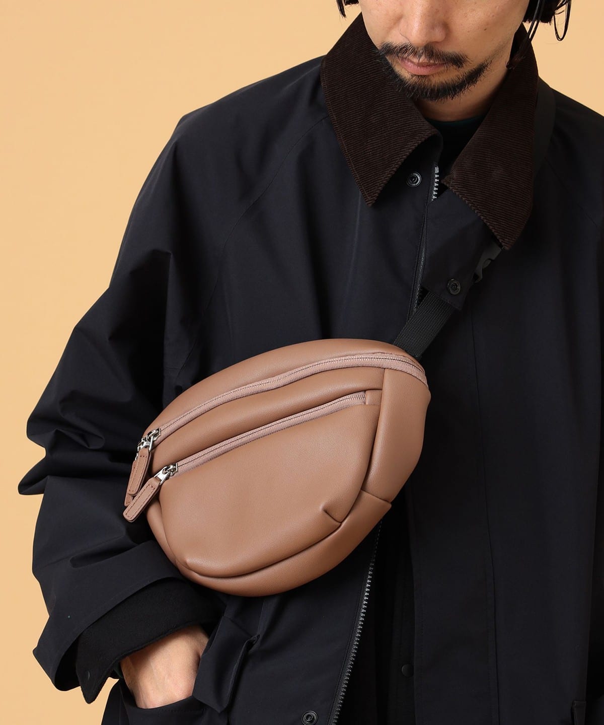 Mango leather bum online bag