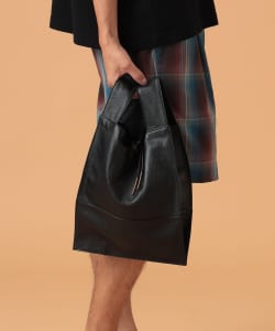 BEAMS LIGHTS / レザー ショッパーバッグ