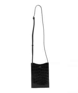 ▲A.P.C. / Jamie 型押しクロコ ネックポーチ
