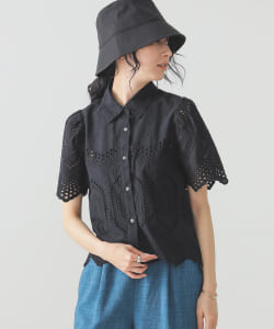 BEAMS LIGHTS / カットワーク レースシャツ