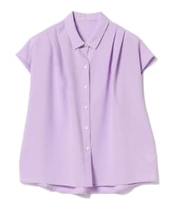 BEAMS LIGHTS / 手洗い可能 麻調フレンチスリーブ ブラウス