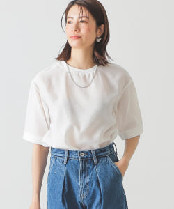 BEAMS LIGHTS / シア タンブラー リブ Tシャツ