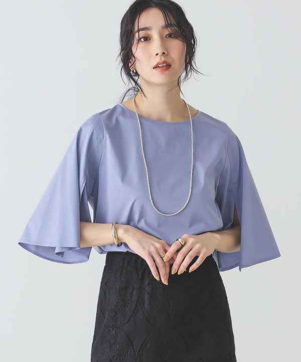 Beams Lights ビームス ライツ Beams Lights ウーヴンライク 袖スリット Tシャツ Tシャツ カットソー Tシャツ 通販 Beams