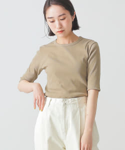 BEAMS LIGHTS / ヴィンテージ リブ ハーフスリーブ カットソー