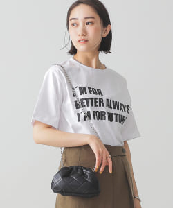 BEAMS LIGHTS / ハイゲージ ロゴ プリント Tシャツ