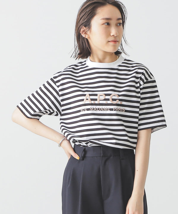 新品 APC A.P.C BEAMS LIGHTS ビームス別注 Tシャツ 長袖 elc.or.jp