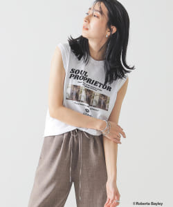GOOD ROCK SPEED × BEAMS LIGHTS  / 別注 フォトプリント ノースリーブ カットソー