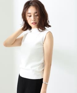 BEAMS LIGHTS / 手洗い可能 14Gボトルネックノースリーブ トップス