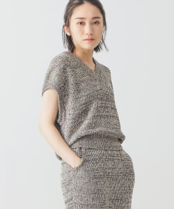 unfil / HEMP Vネック ニット ベスト