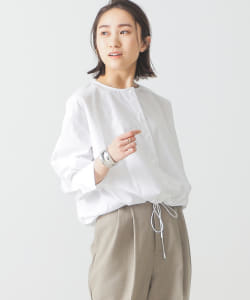 BEAMS LIGHTS / 裾コード スナップ ブラウス