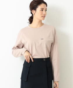 A.P.C. × BEAMS LIGHTS / 別注 エンブロイダリーロゴ ポケット ロングスリーブ Tシャツ
