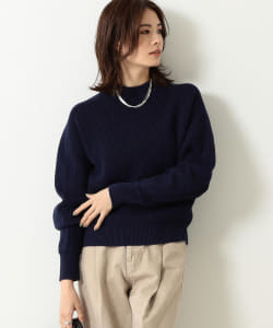 BEAMS LIGHTS / フェイクポケット 畦編み ニットプルオーバー