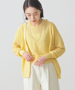 BEAMS LIGHTS / ドライタッチ Vネック カーディガン