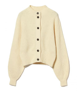 BEAMS LIGHTS / リサイクル コットン 畦編み カーディガン