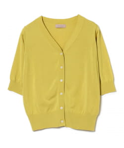 BEAMS LIGHTS / UV アセテート ハーフスリーブ カーディガン