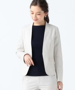 カルゼストレッチ ノーカラージャケット