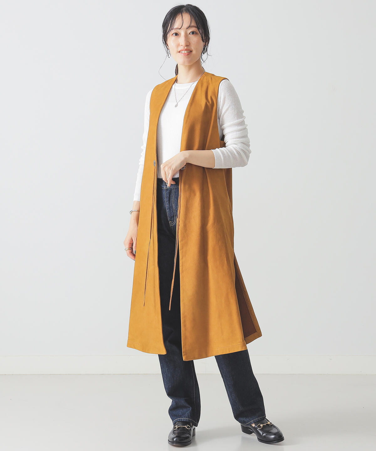 DEUXIEME CLASS LADILUX-GILET ロングジレ ベスト-