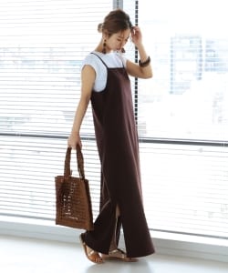 【WEB限定】BEAMS LIGHTS / サーマルT付き キャミソール ワンピース