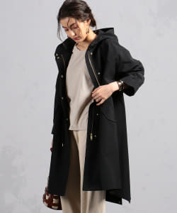 BEAMS LIGHTS / 撥水 フード付き ロング モッズコート
