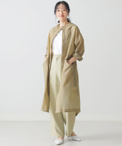 BEAMS LIGHTS / シアー ナイロン モッズコート