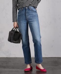 Moname / ストレート スリム デニムパンツ BLUE