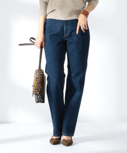 Moname / ストレート スリム デニムパンツ NAVY