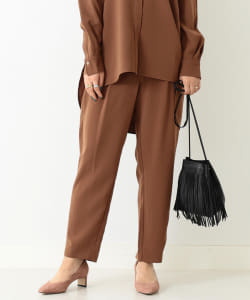 ▲BEAMS LIGHTS / アセテート混 テーパードパンツ