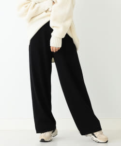 長屋なぎさ×BEAMS LIGHTS / ストレートニットパンツ