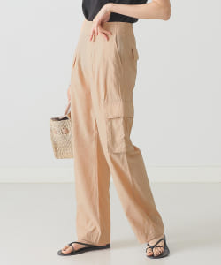 BEAMS LIGHTS / レーヨン混 ミリタリー パンツ