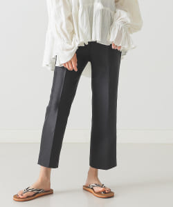 BEAMS LIGHTS / シャンタン 9分丈 パンツ