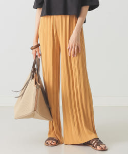 BEAMS LIGHTS / ニット プリーツ パンツ