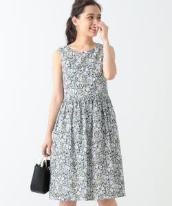BEAMS LIGHTS / 手洗い可能 LIBERTYノースリーブ ワンピース