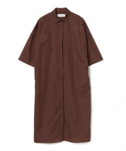 BEAMS LIGHTS / フロントポケット シャツワンピース