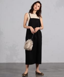 BEAMS LIGHTS / フロントジップ キャミワンピース