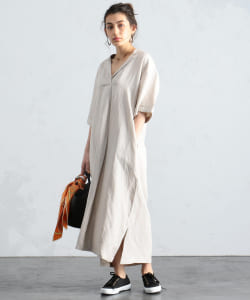 BEAMS LIGHTS / 開襟 ワンピース