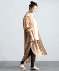 BEAMS LIGHTS / コットン混 ボイル ワンピース