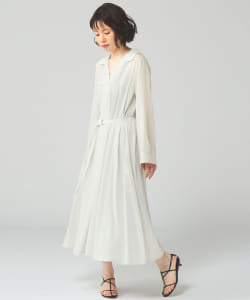 ▲BEAMS LIGHTS / シア スキッパー ワンピース