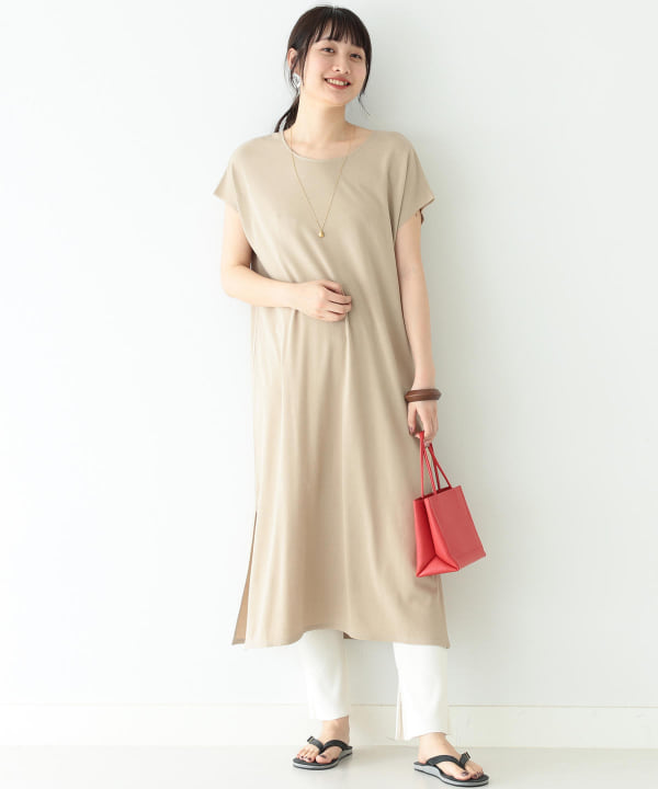 Beams Lights ビームス ライツ アウトレット Beams Lights フレンチ スリーブ ワンピース ワンピース ワンピース 通販 Beams