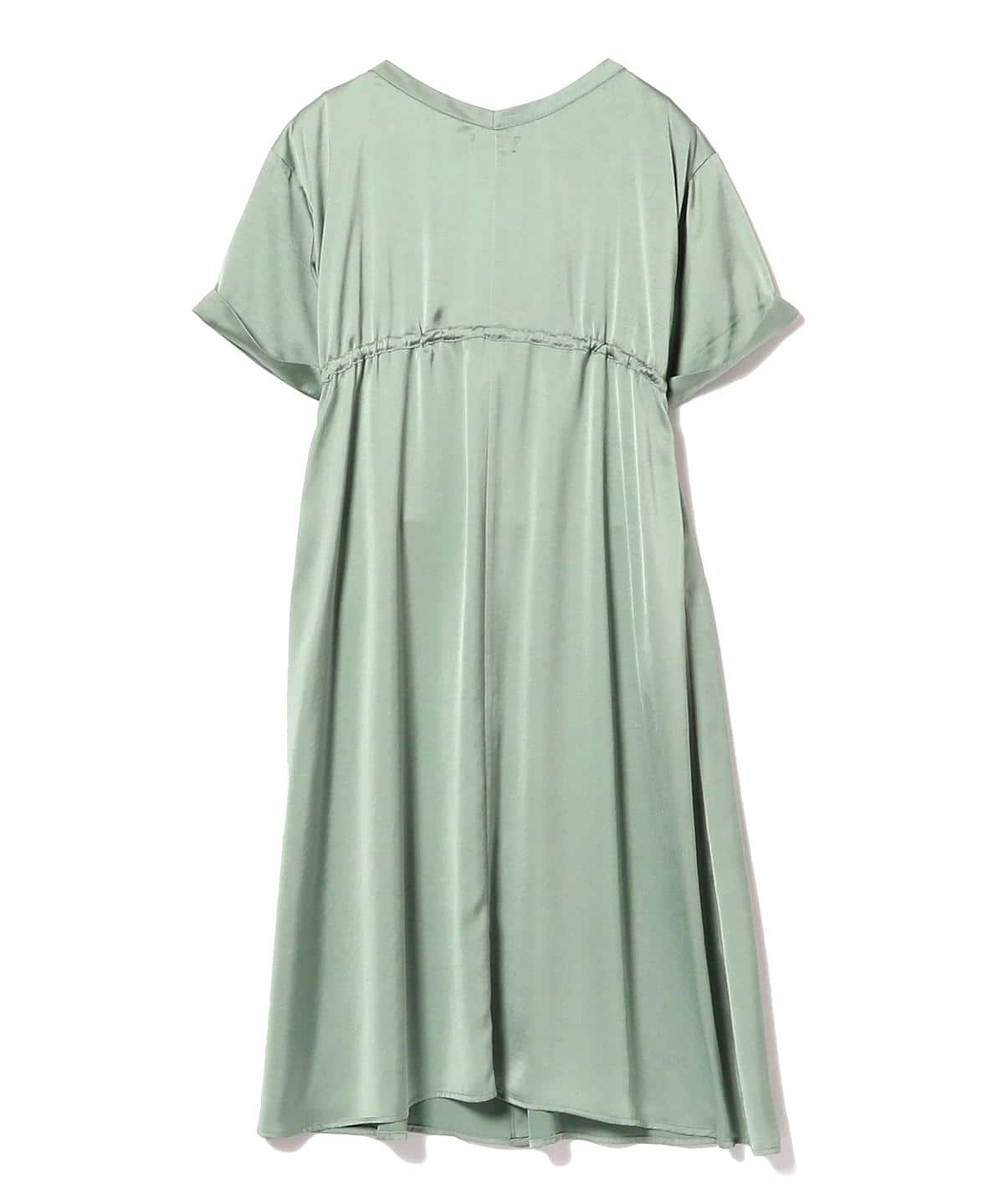 Beams Lights ビームス ライツ アウトレット Beams Lights サテン 釦ドロスト Vネック ワンピース ワンピース ワンピース 通販 Beams