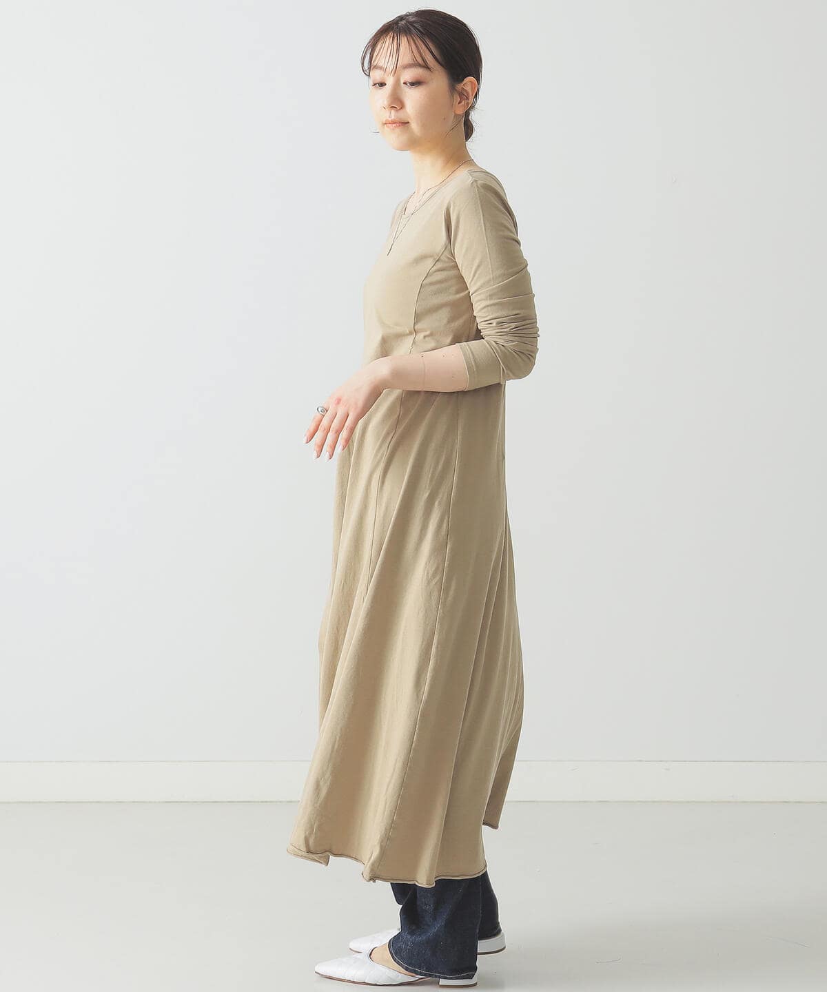 Beams Lights ビームス ライツ アウトレット Beams Lights バックオープン 天竺 ワンピース ワンピース ワンピース 通販 Beams