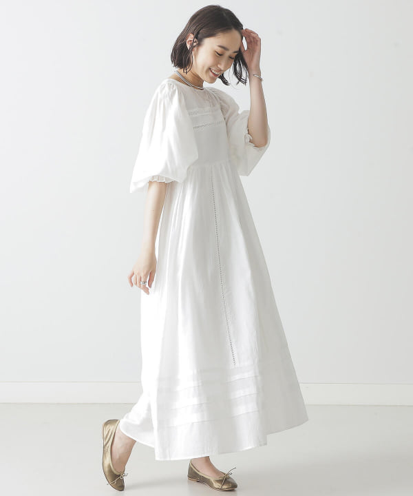 予約 長屋なぎさ Beams Lights レース タック ワンピース 大好評につき追加決定 ライフスタイルプランナーとのコラボアイテム 予約 長屋なぎさ Beams Lights レース タック ワンピース 大好評につき追加決定 ライフスタイルプランナーとのコラボアイテム