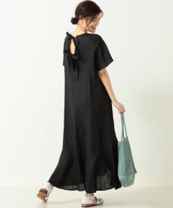 Normment / ramie バック リボン ドレス