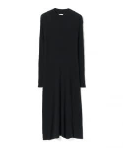 BEAMS LIGHTS / スタンドネック リブ ニットワンピース