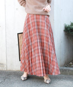 BEAMS LIGHTS / タータンチェック プリーツスカート