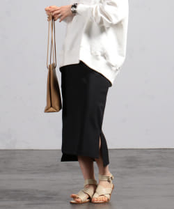 BEAMS LIGHTS / ストレッチ ドロストスカート