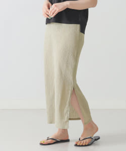 ▲BEAMS LIGHTS / クレープ プリーツ Iライン スカート