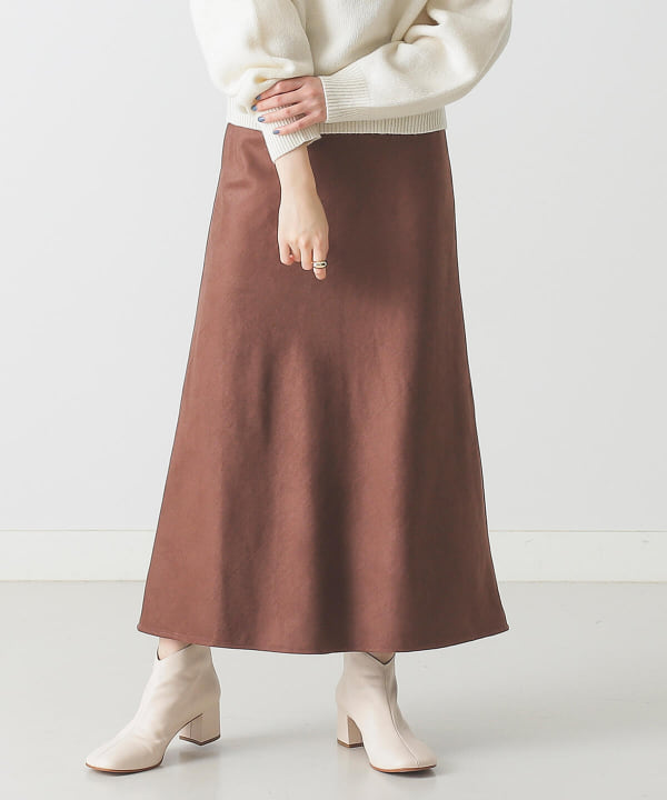 Beams Lights ビームス ライツ アウトレット Beams Lights フェイク スエード マーメイド ロング スカート スカート マキシ ロング丈スカート 通販 Beams