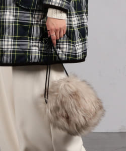 HELEN MOORE / ファー 巾着バッグ