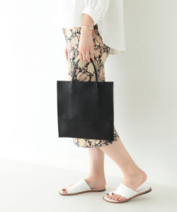 BEAMS LIGHTS / 細ストラップ レザー トートバッグ